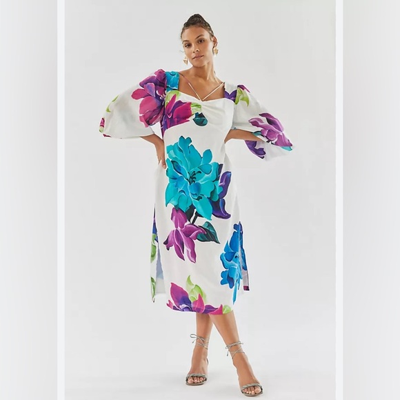 Anthropologie Maeve printed midi dress - Picture 2 of 3